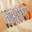 Fashion 14# Colorful Polymer Clay Beaded Bracelet Set