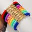Fashion 15# Colorful Polymer Clay Beaded Bracelet Set