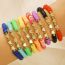 Fashion 30# Colorful Polymer Clay Beaded Bracelet Set