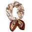 Fashion 31-2# Green Small Floral Polyester Printed Silk Scarf