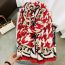 Fashion 4#red Polyester Printed Silk Scarf
