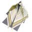 Fashion 3#lily Of The Valley-khaki Polyester Printed Silk Scarf