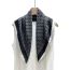 Fashion 2# Black Polyester Printed Silk Scarf