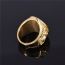 Fashion Gold Alloy Anchor Men's Ring