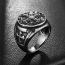Fashion Gold Alloy Rune Men's Ring