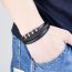 Fashion Silver Braided Leather Cord Men's Bracelet