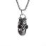 Fashion Smiling Skull Necklace-steel Color Alloy Skull Men's Hanging Necklace