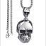 Fashion Silver Alloy Skull Men's Necklace