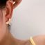 Fashion Pink Butterfly Earrings Gold Plated Crystal Butterfly Earrings