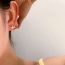 Fashion Gold Bow Earrings Plated With Real Gold Metal Knotted Bow Stud Earrings