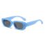 Fashion Blue Frame Black Gray C2 Children's Square Sunglasses