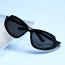 Fashion Silver Frame Black Gray C6 Ac Irregular Sunglasses