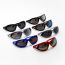 Fashion Black Frame White Mercury C7 Ac Irregular Sunglasses