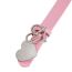 Fashion Double Love Lightning Buckle (2.8 Double Round Pink) Metal Love Wide Belt