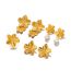 Fashion Fine Polished Flower Ring-gold Stainless Steel Flower Ring