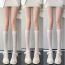 Fashion Rose White Calf Socks Nylon Lace Calf Socks