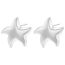 Fashion Platinum 1 Pair Gold-plated Copper Star Earrings