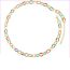 Fashion White Gold Bracelet Copper Drip Oil Loop Chain Bracelet