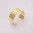 Fashion Color E White Gold Gold-plated Copper Geometric Wide Open Bracelet