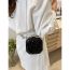 Fashion Sequin Black Beaded Clip Crossbody Bag