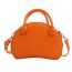 Fashion Orange Pu Large Capacity Crossbody Bag