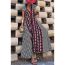 Fashion Rice Word Polyester Printed Long Skirt