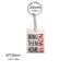 Fashion Steel Color Stainless Steel Square Key Chain