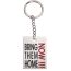 Fashion Steel Color Stainless Steel Square Key Chain