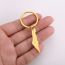 Fashion Golden Style Two Stainless Steel Map Keychain