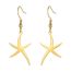 Fashion Gold Earring Style Starfish Stainless Steel Starfish Earrings