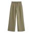 Fashion Armygreen Woven Wide-leg Trousers
