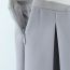 Fashion Cement Gray Polyester Pleated Skirt