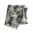 Fashion Print Color Polyester Printed Fringed Skirt