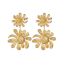 Fashion Exquisite Sunflower Earrings Sunflower Irregular Earrings