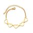 Fashion Steel Color Stainless Steel Hollow Love Bracelet