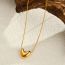 Fashion Gold Stainless Steel Love Necklace