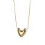 Fashion Gold Stainless Steel Love Necklace