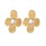 Fashion Flower Earrings E767 Stainless Steel Flower Earrings