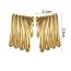 Fashion Gold Stainless Steel Geometric Texture Earrings