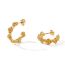 Fashion Gold Rose C-shaped Earrings