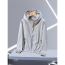 Fashion Light Gray 11 Polyester Zippered Hooded Sun Protection Jacket