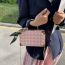 Fashion Off-white Pu Plaid Crossbody Bag