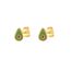 Fashion Golden-pineapple Silver Fruit Earrings