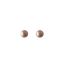 Fashion 16mm Flat Pearl Earrings Plated With Real Gold Pearl Earrings