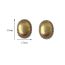 Fashion Gold Brushed Earrings Metal Oval Brushed Earrings