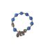 Fashion Blue Onyx Beaded Baby Elephant Bracelet