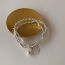 Fashion Silver Copper Geometric Beaded Medallion Bracelet