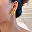 Fashion Pearl Style Titanium Steel Diamond Conch Stud Earrings