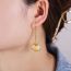 Fashion A Pair Of Golden Shell Earrings Alloy Shell Earrings