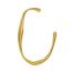 Fashion Gold Irregular C-shaped Opening Bracelet